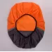 2 PCS Outdoor Mountaineering Color Matching Luminous Backpack Rain Cover Red and Orange