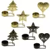 B Black Gold DH2303-03 Metal Retro Iron Art Candlesticks Ornament Table Candle Cup Decoration Props