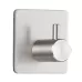 14mm Stainless Steel Cylinder Hanger Bathroom Non-perforated Storage Clothes Hook Silver