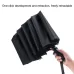 Two-Color Three-Fold Wind-Proof Sunscreen Umbrella Red