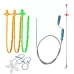 6 PCS/Set 150cm Kitchen Pipe Dredge Hook Sewer Toilet Anti-Blocking Sink Dredge Kit