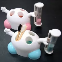 Cute Cartoon Creative Hourglass Toothbrush Stand Random Color Delivery