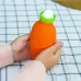 Carrot-Shaped Silicone Water Injection Warm Water Bag Winter Leak-Proof And Explosion-Proof Hand Warmer Light Green