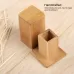 2 PCS Natural Bamboo Toothpick Box Square Restaurant Hotel Toothpick Can with Lid