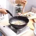 Thick Bottom Maifan Stone Household Small Frying Pan Non Stick Pan Deep Frying Pan 28cm Beige Without Cover