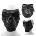 High Intensity Terrifying Evil Facepiece Skeleton Anti BB Bomb Face Mask with Elastic Bands Black