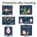 6306 Santa Claus Hanging Stickers Shop Window Glass Door Living Room Wall Stickers