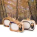 Creative Wooden Children TV Set Deciduous Tooth Preservation Box Baby Teeth Tooth House Storage Box
