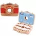 Creative Wooden Children Camera Deciduous Tooth Preservation Box Baby Teeth Tooth House Storage Box