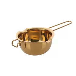 Cheese Butter Chocolate Stainless Steel Melting Bowl Gold