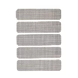 5pcs / Set ZX017 Screen Window Self-adhesive Drain Hole Mosquito Sticker Black