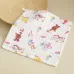 5 PCS Six-Layer Gauze Cotton Baby Square Handkerchief Saliva Towel Styles Random Delivery