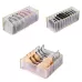 3 in 1 Underwear Drawer Storage Box Household Socks Folding Storage Box Beige