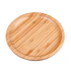 30cm Household Creative Simple Round Bamboo Tea Tray Mini Tea Table