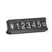 Metal Digital Grain Price Display Micro Standing Plate Single Layer Black