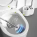 MT2 Silicone Double Brushs Head Toilet Brush Set  Wall-mount Type