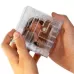 3D Puzzle Transparent Money Maze Bank Saving Coin Gift Box White