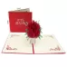Rose 3D Stereo Greeting Card Creative Handmade Paper Carving Card