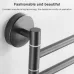 Stainless Steel Towel Bar Rotating Towel Rack Bathroom Kitchen Wall-mounted Towel Polished Rack Holder Brushed Two Poles