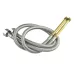 Weave Stainless Steel Flexible Plumbing Pipes Cold Hot Mixer Faucet Water Pipe Hoses High Pressure Inlet Pipe 80cm 8cm Copper Rod