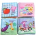 Baby Rattles Toy Soft Animal Cloth Book Newborn Stroller Hanging Toy Early Learning Education Baby Toys Fruit