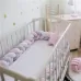 2M Pure Color Weaving Knot for Infant Room Decor Crib Protector Newborn Baby Bed Bumper Bedding Accessories White Grey Yellow