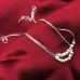 Simple Fashion Frosted Bead Personality Silver Plated Anklet Silver