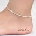 Simple Personality Ladies Silver Plated Simple Star Anklet