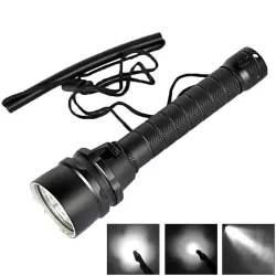 White Light Diving Flashlight 6800 LM