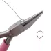 ZB29F 5 Inch Mini Wire Winding Pliers Jewelry Pliers Semi-Recessed Semi-Round Nose Tool Pliers