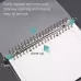Transparent Matte PP Soft Shell Cover Hand Accountive Page B5 Point Array Core