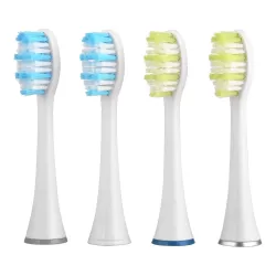 4 PCS D903 or D904 Replacement Brush Heads for Mornwel D01 White