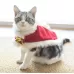 Pet Mini Cold-proof Red Cloak Neck Bell Christmas Shawl Cloak