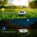 2 PCS 8 LEDs IP44 Waterproof Solar Powered Buried Light