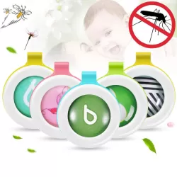 5 PCS Anti-mosquito Buckle Button Plant Essential Oil Inner Core Bugs Away Random Color Delivery