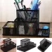 Desk Holder Organizer Metal Mesh Style Pencil Pen Holder Storage Box Home Storage Organization