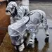 Dog Raincoat Four Foot Waterproof Transparent Reflective Poncho