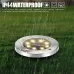 2 PCS 8 LEDs IP44 Waterproof Solar Powered Buried Light