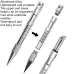 12 PCS in Set Silver Umbrella Rope Needle Marlin Spike Bracelet DIY Weaving Tool
