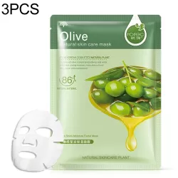 3 PCS Skin Care Plant Facial Mask Moisturizing Oil Control Blackhead Remover Wrapped Mask Face Mask Face Care Olive