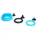 10 PCS Aquarium Fish Food Feeder Thin Black Round