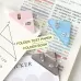 14 PCS Student Test Paper Storage Triangle Book Edge Clip Solid Pink