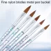 5pcs in Set Nail Crystal Brush Sculpting Pen Painting And Sculpting Nail Salon Tools