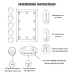 10 PCS 10W Multi-Level Adjust Brightness White Light Makeup Mirror Vanity LED Light Bulb