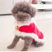 Pet Mini Cold-proof Red Cloak Neck Bell Christmas Shawl Cloak