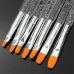 7pcs in Set UV Gel Acrylic Crystal Design Builder Painting Nail Art Brush Pen Tool Set Crystal Painting Drawing Carving Pen Set