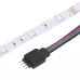 2m 12V 2A 100-240V Bare Board 5050 SMD RGB LED Rope Light 30 LED/m with 24-key Remote Control EU Plug