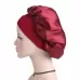 2 PCS TJM-301 Night Cap With Wide Brim And Elasticity Headband Ladies Chemotherapy Cap Hair Care Hat Red Wine