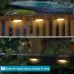 12 PCS Solar Powered LED Outdoor Stairway Light IP65 Waterproof Garden Lamp Warm White Light