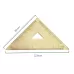 Brass Retro Drawing Ruler Measuring Tools 0-10cm Isosceles Triangle Ruler